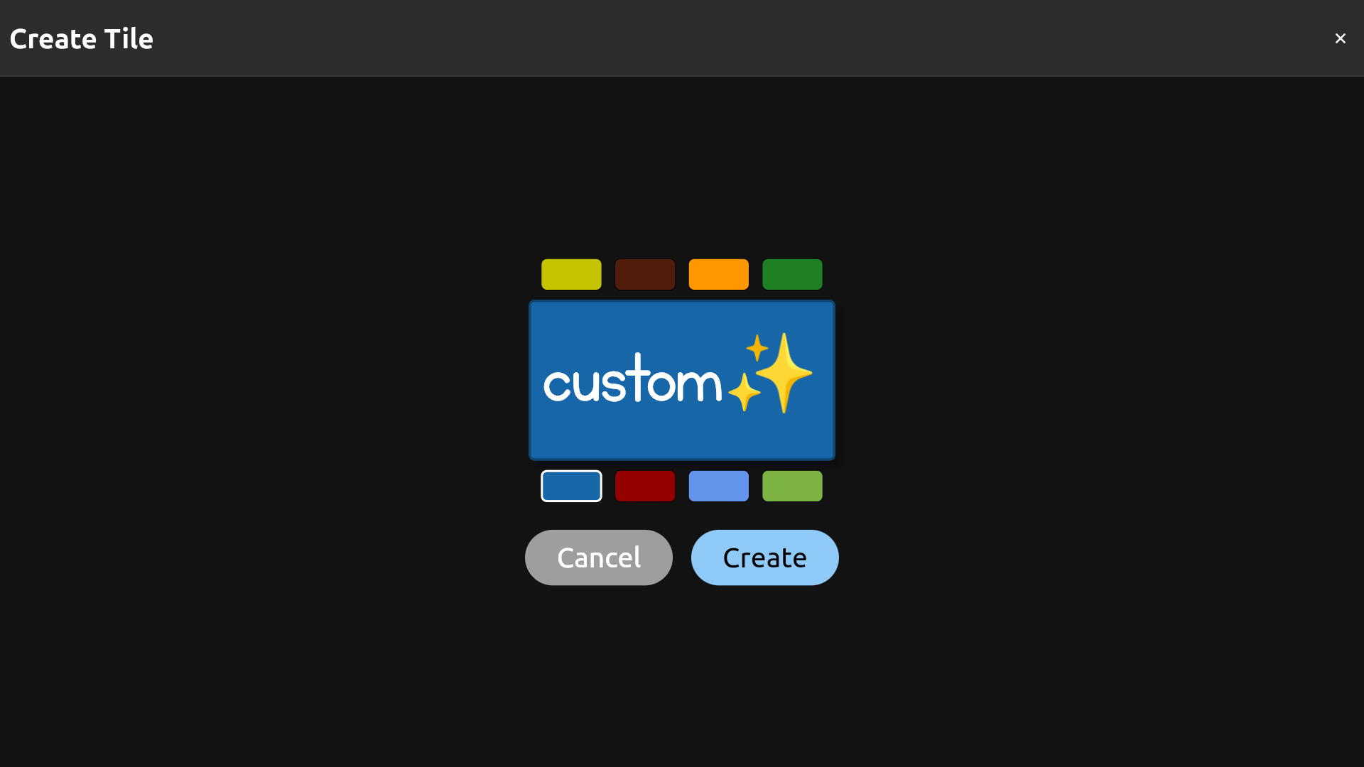 Custom Tile Creator